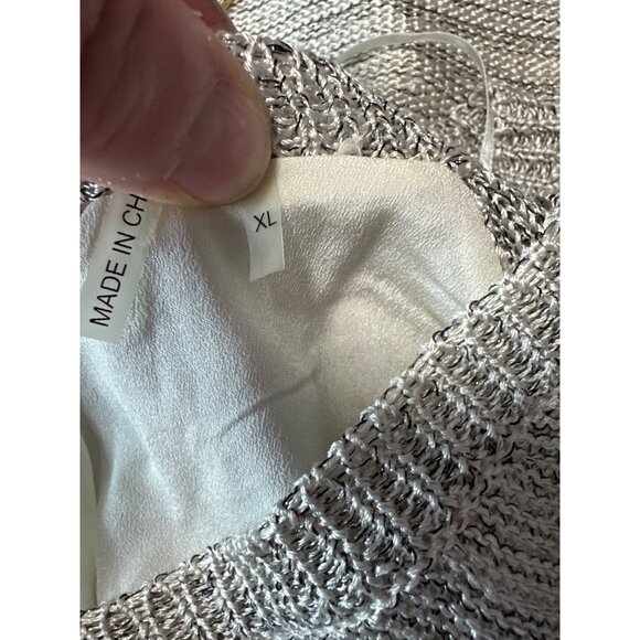 Soft Surroundings V-Neck Long Sleeve Knit Sweater With Lace-Up Back Detail Sz XL - Picture 10 of 13